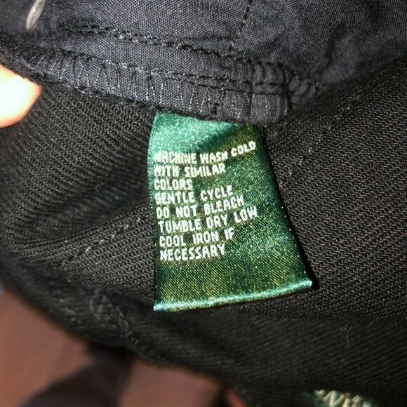 Ralph Lauren Jeans Co Womens Size 6 Black Straight Leg Stretch Jeans Pants - Picture 10 of 10